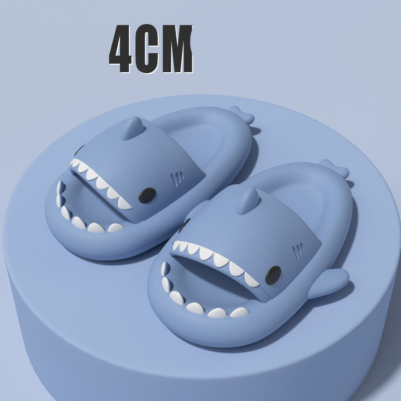 Cartoon Shark Slippers Funny Cutes Soft Slipper Indoor Outdoor  Shoes For Women Men Couples