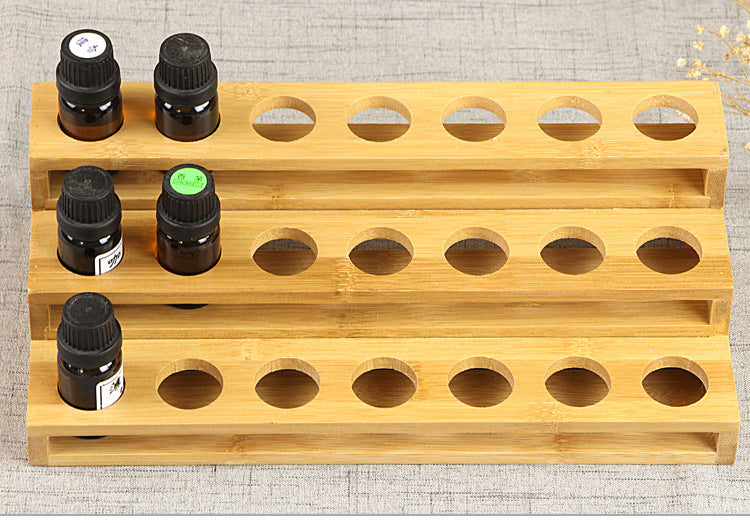 Essential Oil Bottle Display Rack Multi-grid Ladder Classification Storage Box