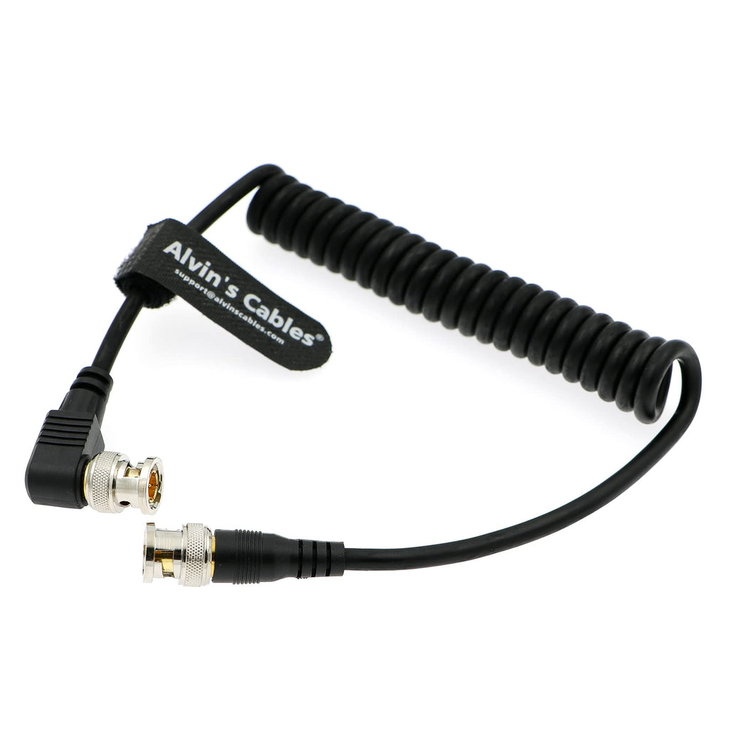 Alvin's Cables 3G SDI Cable BNC to BNC Cable Thin Flexible for Sony FS5| FS7| FX6, for Canon C300, Blackmagic URSA Camera, Atomos Ninja| Shogun Monitor, Right Angle 60CM| 2ft