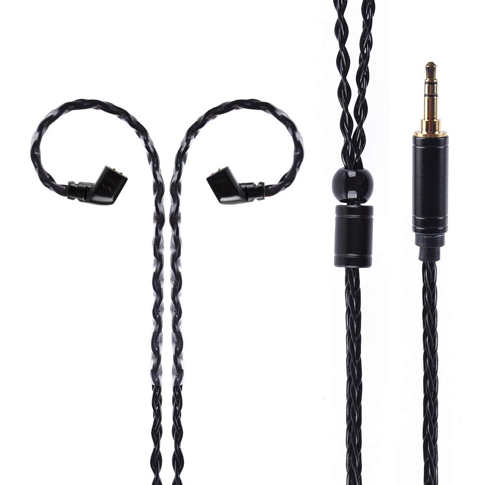 KBEAR ST16 Plus Long IEMs Earphone Cable with QDC-Type Pin for KZ ZSN/ZSN PRO /EDX PRO/ZS10 PRO/ZSN PRO X/ZS12 PRO X/ZSX/ZAS/ZVX/AS16/ZAR/DQS/ASX/D-Fi/Castor/PR2/PR3/ZEX CCA CRA/C12/C10PRO (QDC 3.5MM)