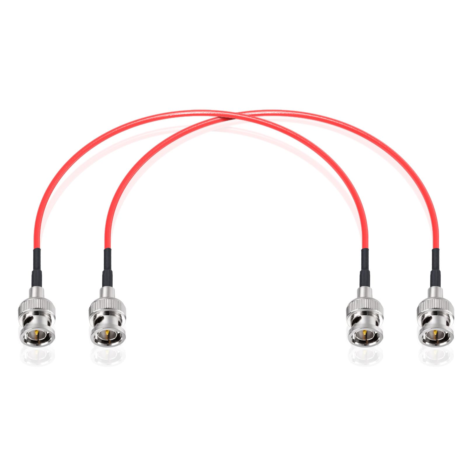 Superbat 2ft BNC Male to Male HD HDSDI 3G 4K 6K Video Cable for Splitter Converter Monitor Switcher, Supports HD-SDI/3G-SDI Video (2-Pack)