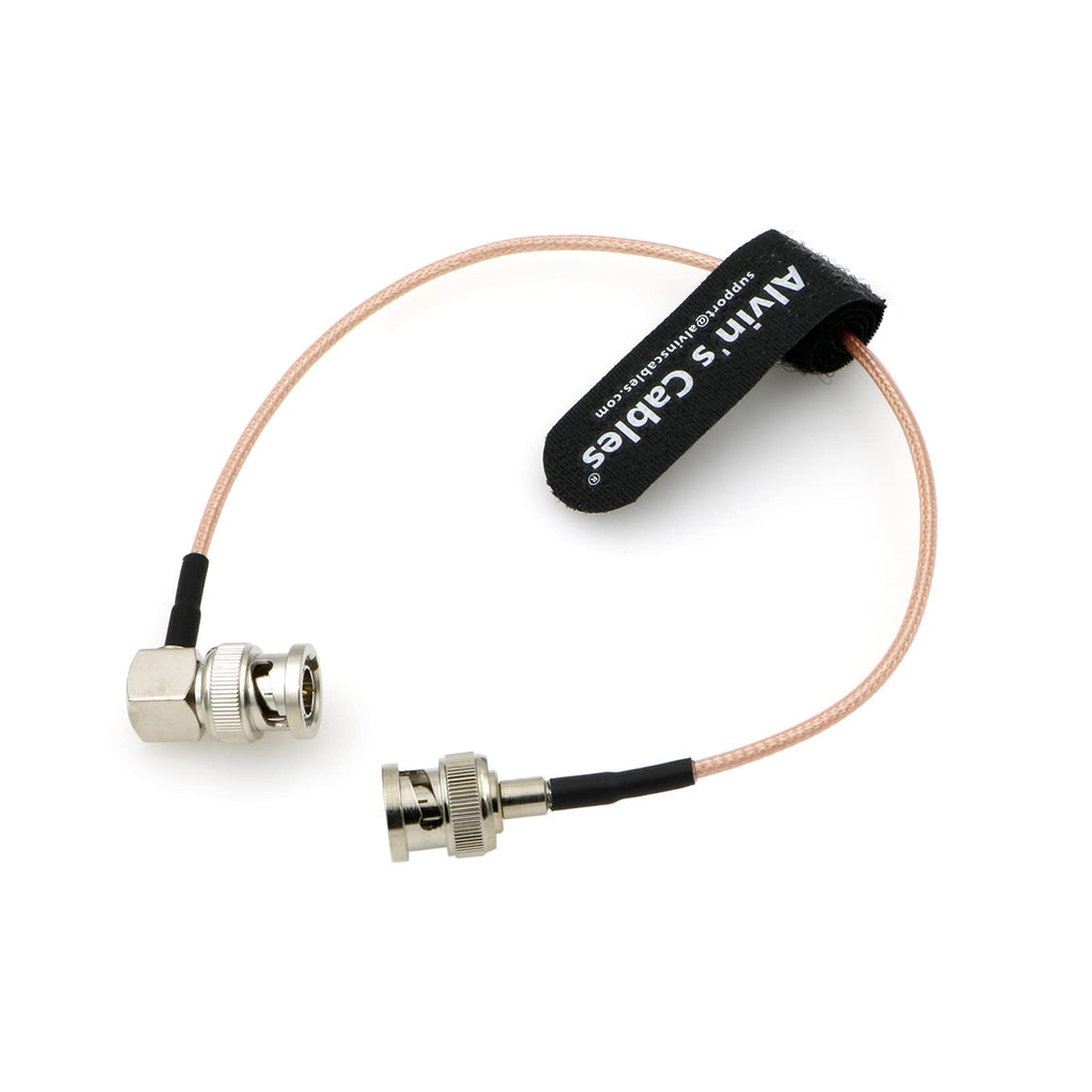 Alvin's Cables 3G SDI Cable BNC to BNC Cable Thin Flexible for Sony FS5| FS7| FX6, for Canon C300, Blackmagic URSA Camera, Atomos Ninja| Shogun Monitor, Right Angle 60CM| 2ft
