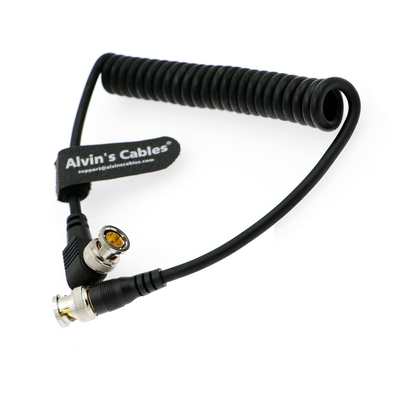 Alvin's Cables 3G SDI Cable BNC to BNC Cable Thin Flexible for Sony FS5| FS7| FX6, for Canon C300, Blackmagic URSA Camera, Atomos Ninja| Shogun Monitor, Right Angle 60CM| 2ft