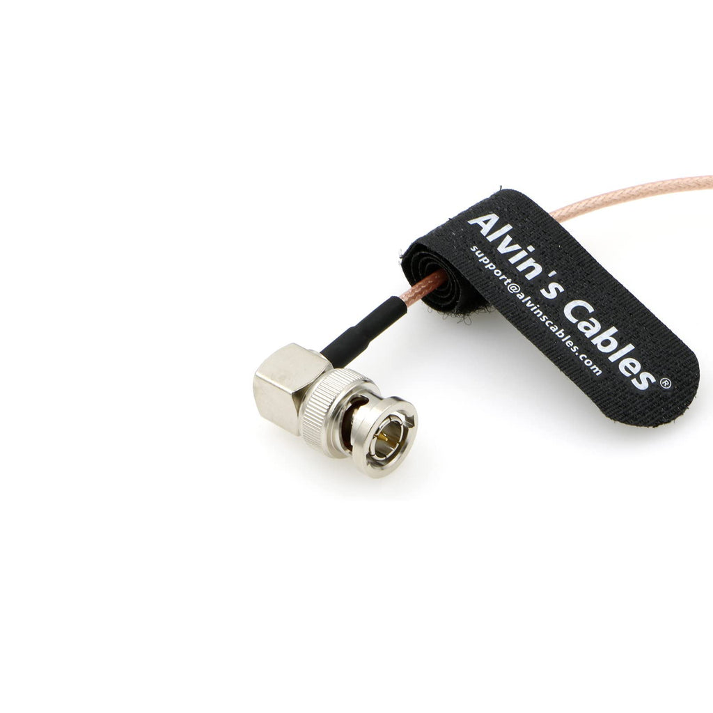 Alvin's Cables 3G SDI Cable BNC to BNC Cable Thin Flexible for Sony FS5| FS7| FX6, for Canon C300, Blackmagic URSA Camera, Atomos Ninja| Shogun Monitor, Right Angle 60CM| 2ft