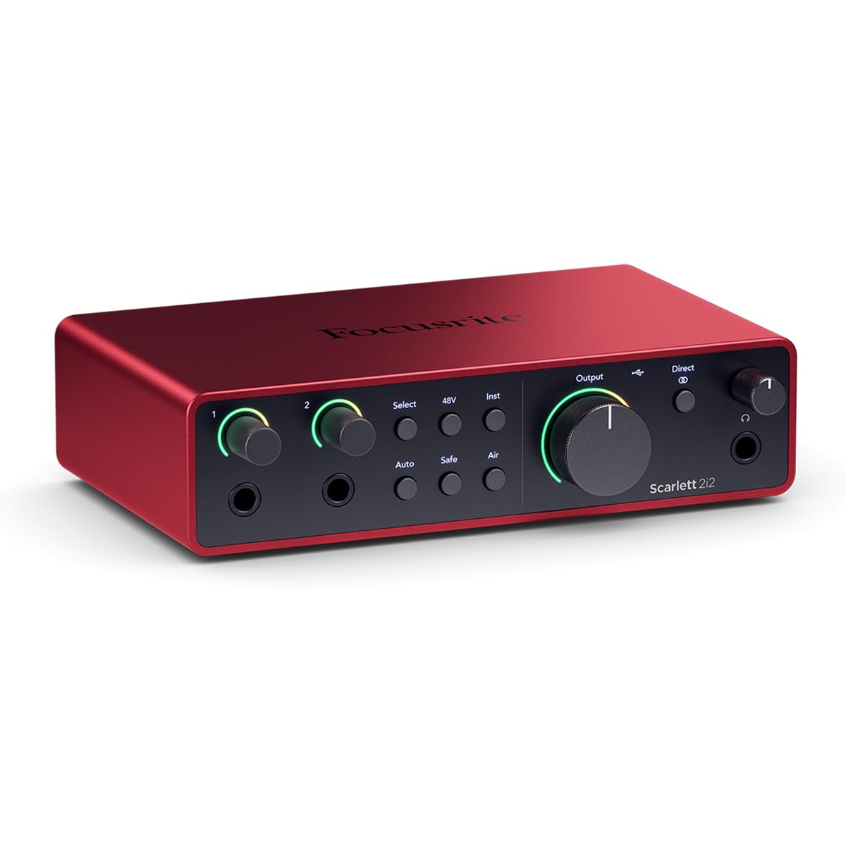 Focusrite Scarlett 2i2 4th Gen USB Audio Interface for Recording, Songwriting, Streaming and Podcasting — High-Fidelity, Studio Quality Recording, and All the Software You Need to Record