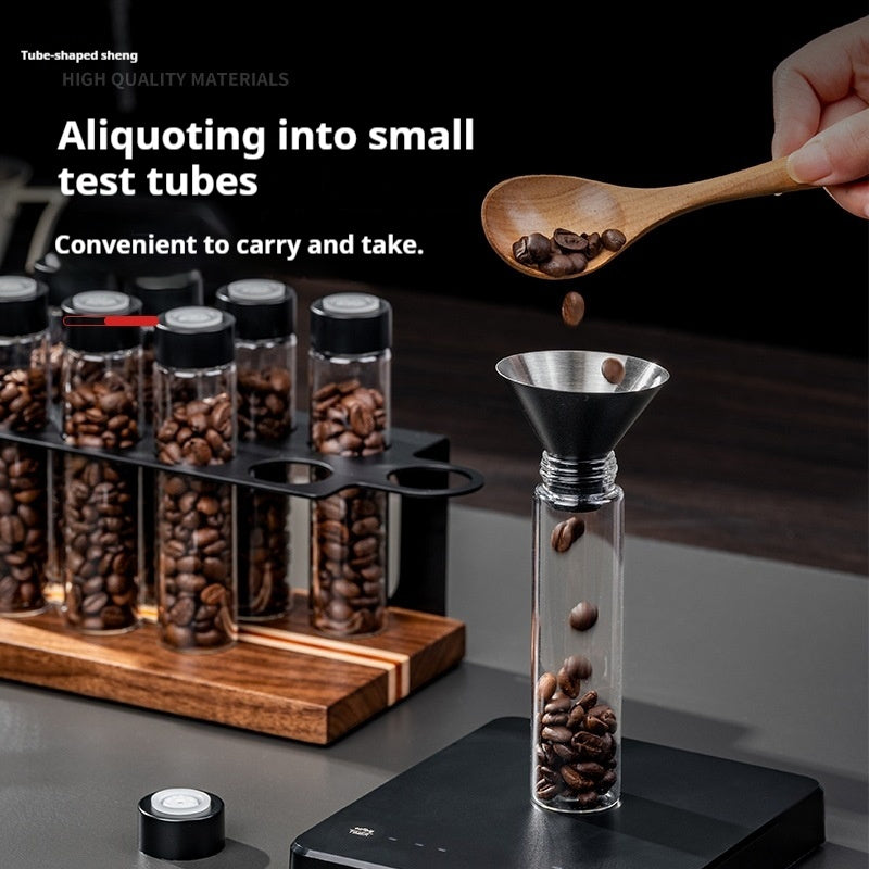 Coffee Bean Portioning Bottle Display Rack
