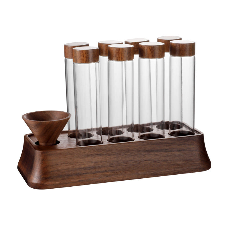 Magnetic Suction Coffee Bean Storage Bottle Test Tube Glass Display Stand