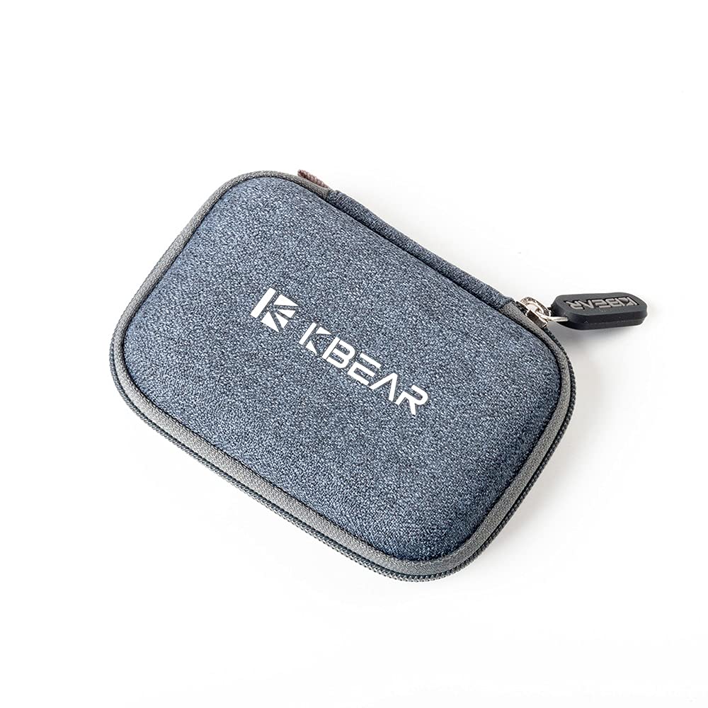 Estuche IEM KZ ZS10 Pro para monitor intrauricular, estuche para auriculares CCZ ZC02 con mosquetón, bolsa de almacenamiento de viaje EVA para CCA CRA, Shure SE215, Moondrop Chu, CCZ Melody, KBEAR KS1
