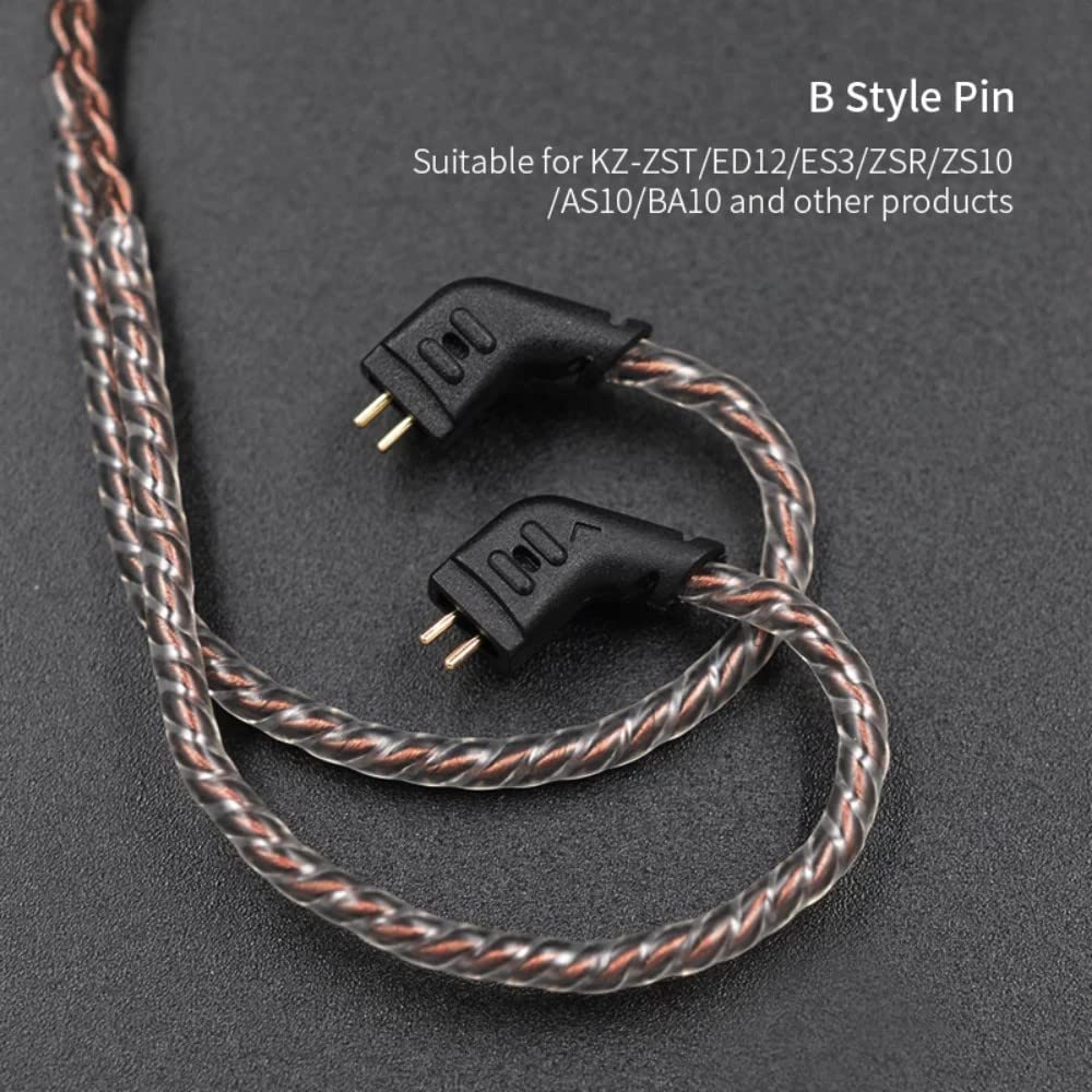 KZ ZS10 PRO Cable 2M IEM Cable in Ear Monitor Cable with 3.5mm Plug for KZ ZS 10 PRO/ZS10 PRO X/EDX PRO/ZAR/Castor/ZSN PRO/ZSN PRO X/ES4/ZSR//ZS10 PRO 2/ZS12 PRO X (3.5mm Without Mic, QDC)