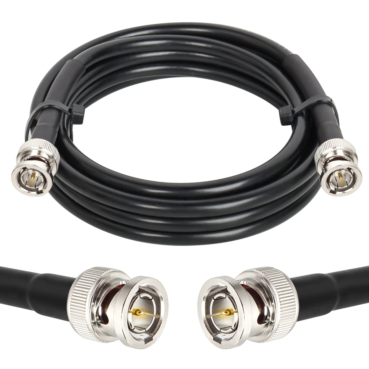 XRDS -RF 75FT SDI Cable, BNC Male Digital Video Cable 75 Ohm RG59 BNC Cables Supports HD-SDI/3G/6G-SDI/4K/8K