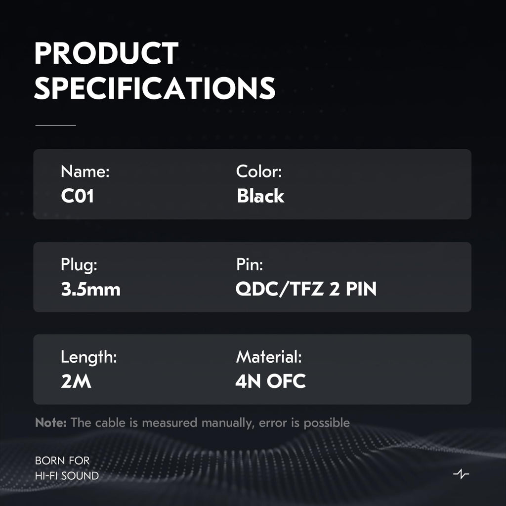 KZ ZS10 PRO Cable 2M IEM Cable in Ear Monitor Cable with 3.5mm Plug for KZ ZS 10 PRO/ZS10 PRO X/EDX PRO/ZAR/Castor/ZSN PRO/ZSN PRO X/ES4/ZSR//ZS10 PRO 2/ZS12 PRO X (3.5mm Without Mic, QDC)