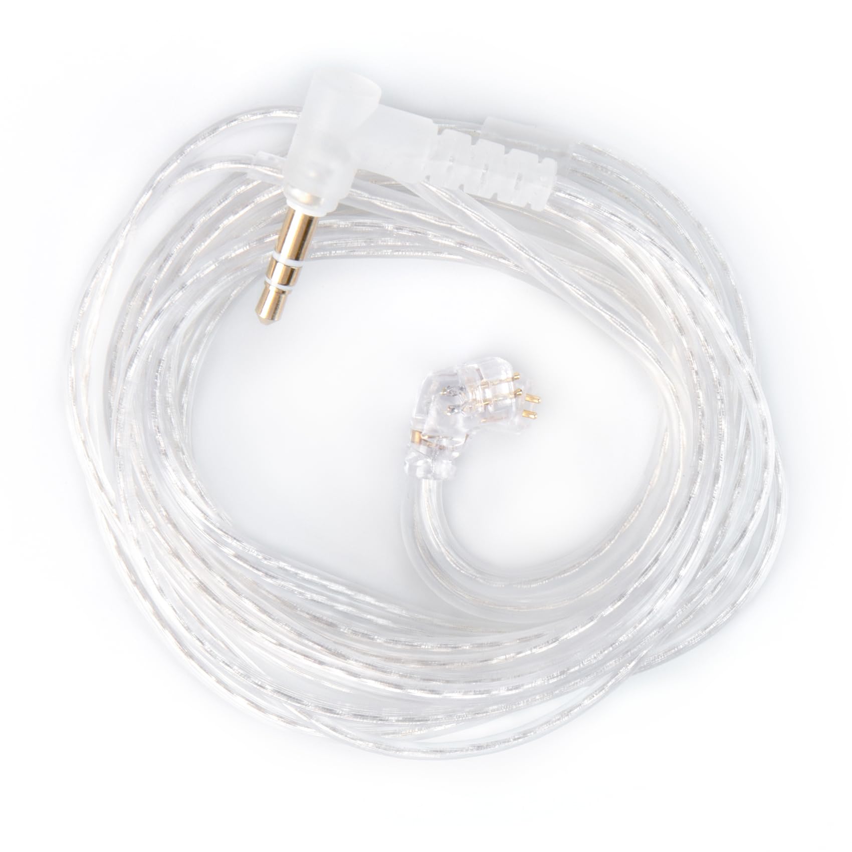 KZ CCA 2PIN IEM Earphone Cable, 4 Core High-Purity Copper Twisted IEMs Replacement Cable, Earbud Headphone Replacement Copper Extension Cable for KZ ZST ZSTX EDX ES4 AS10 CCA C10 C16 TRN V80 V90