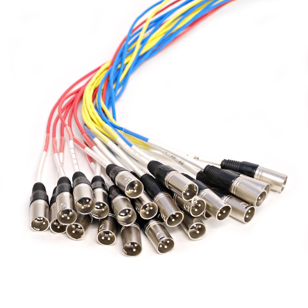 Seismic Audio SARMSS-16x515 Rack Mount 16 Channel XLR TRS Combo Splitter Snake Cable - 5' & 15' XLR trunks