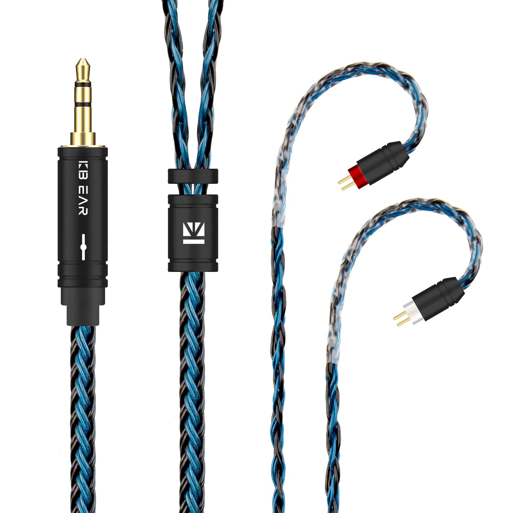 KBEAR ST16 Plus Long IEMs Earphone Cable with QDC-Type Pin for KZ ZSN/ZSN PRO /EDX PRO/ZS10 PRO/ZSN PRO X/ZS12 PRO X/ZSX/ZAS/ZVX/AS16/ZAR/DQS/ASX/D-Fi/Castor/PR2/PR3/ZEX CCA CRA/C12/C10PRO (QDC 3.5MM)