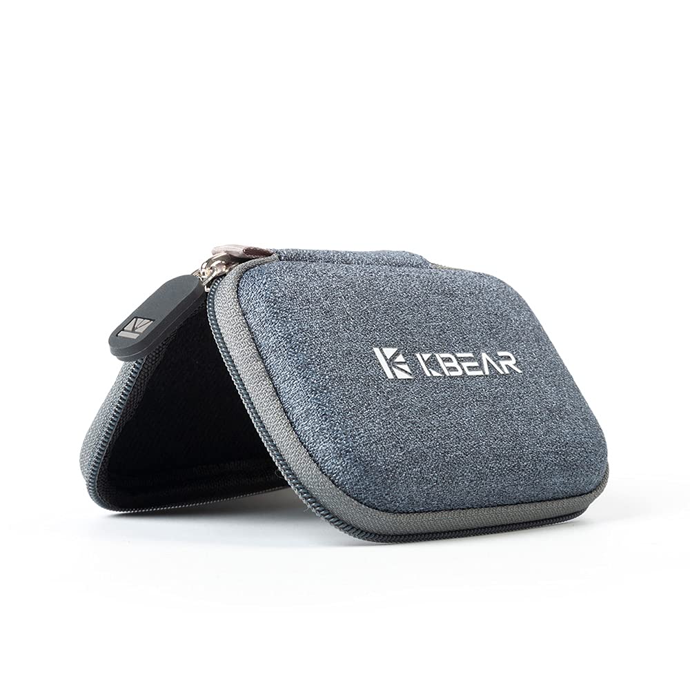 Estuche IEM KZ ZS10 Pro para monitor intrauricular, estuche para auriculares CCZ ZC02 con mosquetón, bolsa de almacenamiento de viaje EVA para CCA CRA, Shure SE215, Moondrop Chu, CCZ Melody, KBEAR KS1
