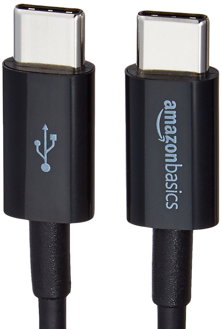 Amazon Basics USB-C to USB-C Fast Charger Cable, 480Mbps Speed, USB-IF Certified, for Fast Charging Apple iPhone 16/15, iPad, MacBook, Samsung Galaxy, Tablets, Laptops, 6 Foot, White