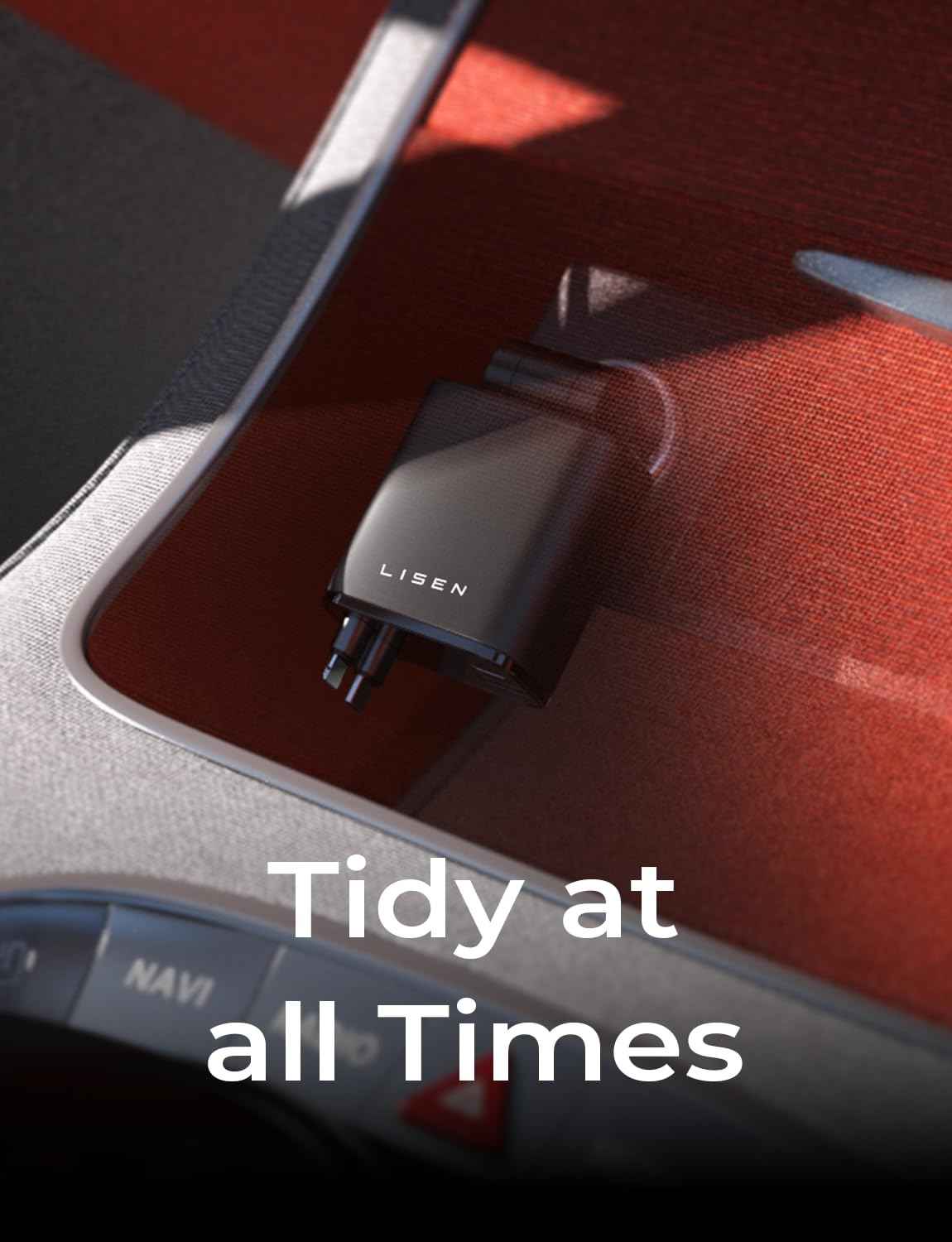 LISEN Retractable Car Charger, Gifts for Mothers Day 2026, 84W Car Charger USB C Fast Charge, Gifts for Mom Dad Him Her, Travel Essentials Car Accessories for Men Women Gifts for iPhone 17 16 15 14 13