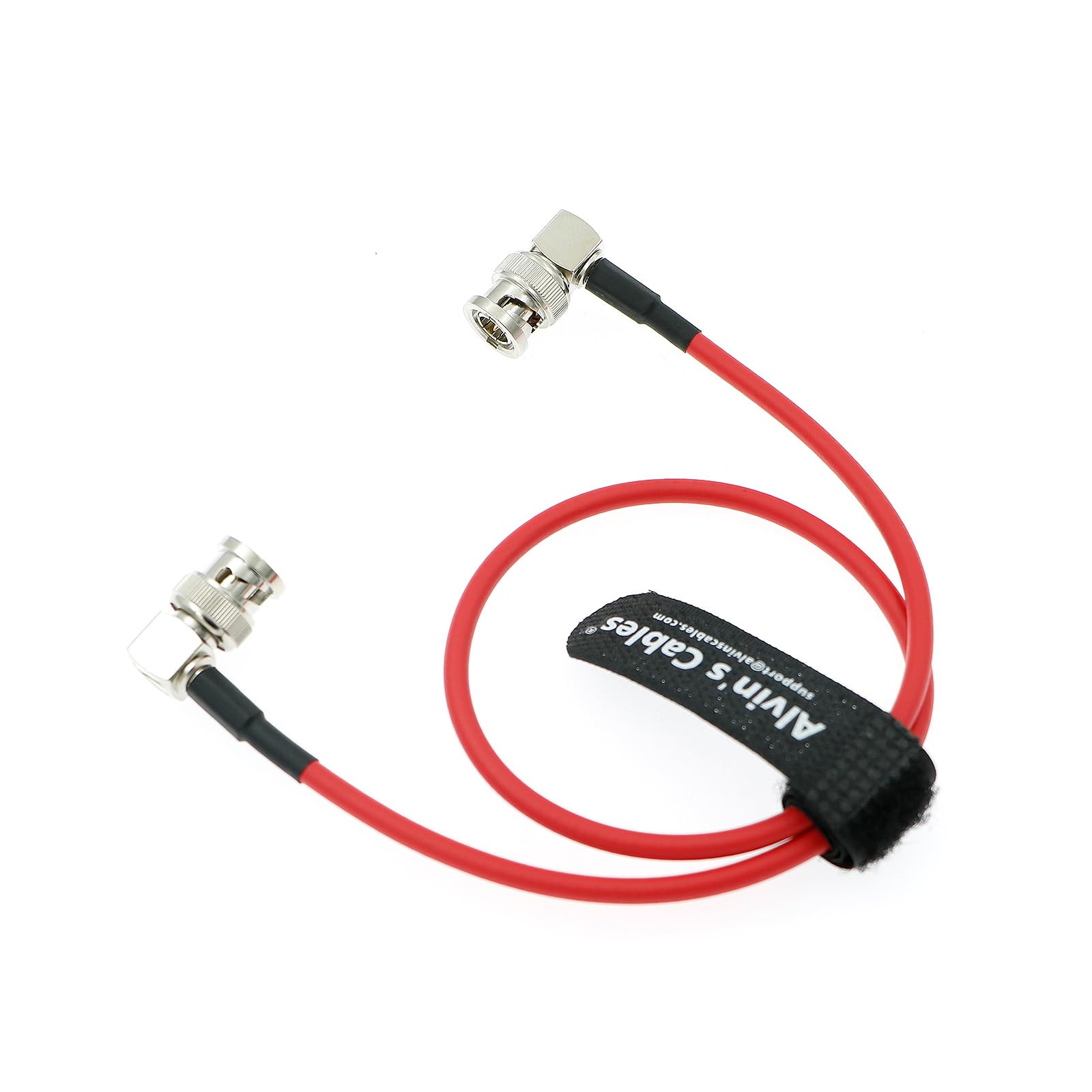 Alvin's Cables 12G SDI Cable Flexible, BNC Male to Male Right Angle for RED Komodo| Atomos Monitor 75 Ohm Shielded Cable for 4K Video Camera 50cm|19in