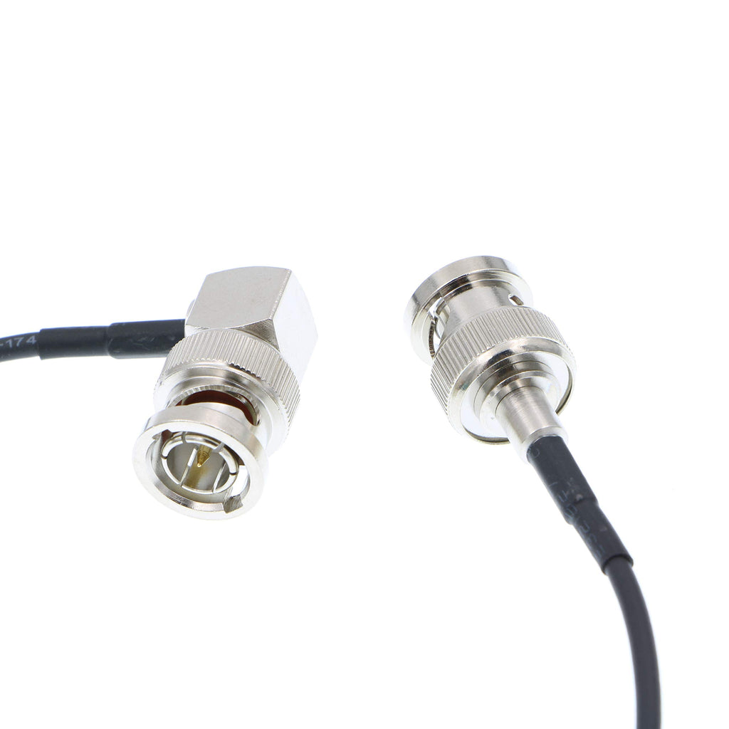Alvin's Cables 3G SDI Cable BNC to BNC Cable Thin Flexible for Sony FS5| FS7| FX6, for Canon C300, Blackmagic URSA Camera, Atomos Ninja| Shogun Monitor, Right Angle 60CM| 2ft