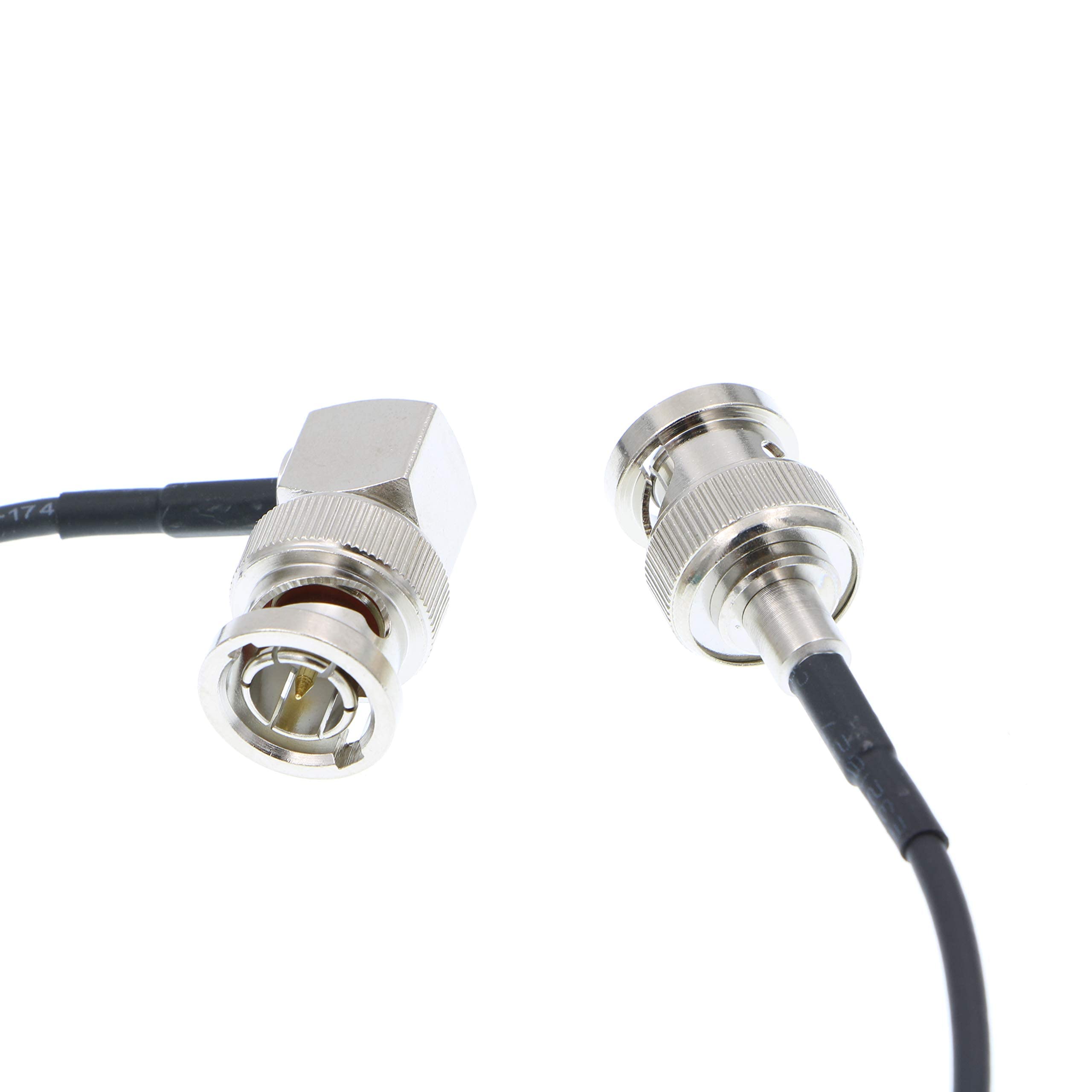 Alvin's Cables 3G SDI Cable BNC to BNC Cable Thin Flexible for Sony FS5| FS7| FX6, for Canon C300, Blackmagic URSA Camera, Atomos Ninja| Shogun Monitor, Right Angle 60CM| 2ft