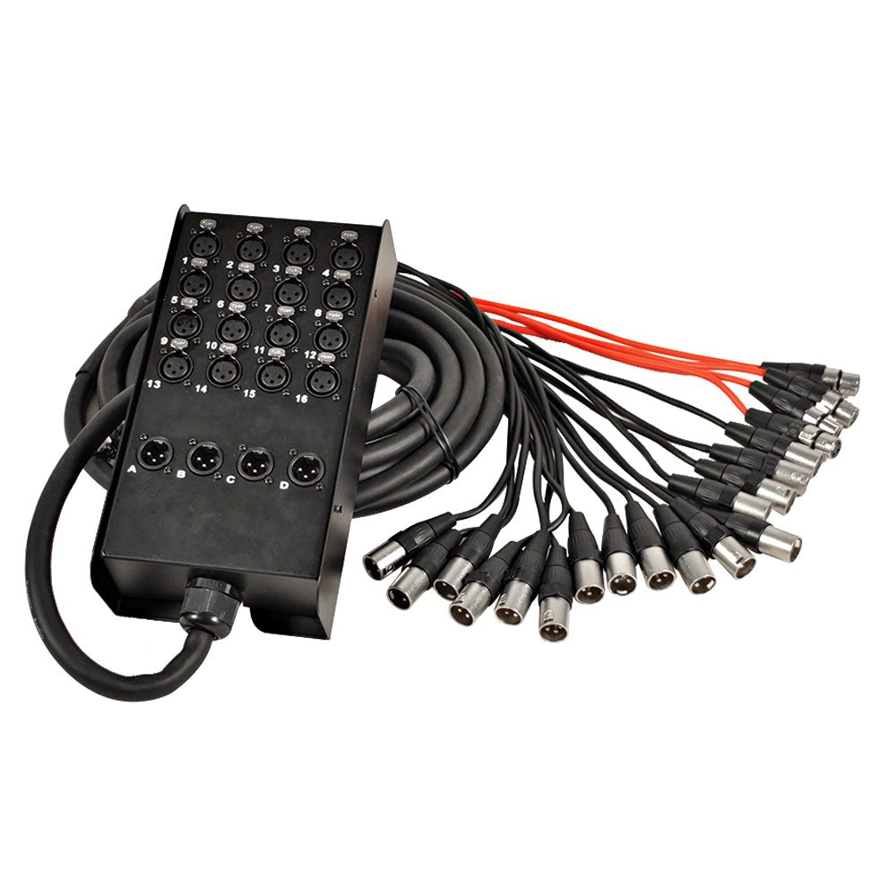 Seismic Audio Speakers 12 Channel Low Profile XLR Send Circuit Board Snake Cable, XLR Splitter Cable, 100 Feet