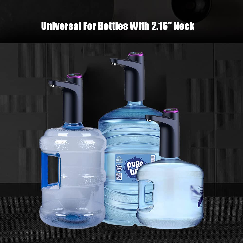 5 Gallon Water Bottle Dispenser Pump System USB Charging Automatic Drinking Water Pump Portable Electric Water Dispenser (Green)