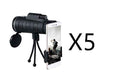 Compatible with Apple, Monocular Telescope Zoom Scope with Compass Phone Clip Tripod