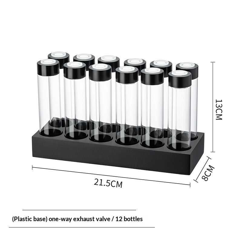 Coffee Bean Portioning Bottle Display Rack