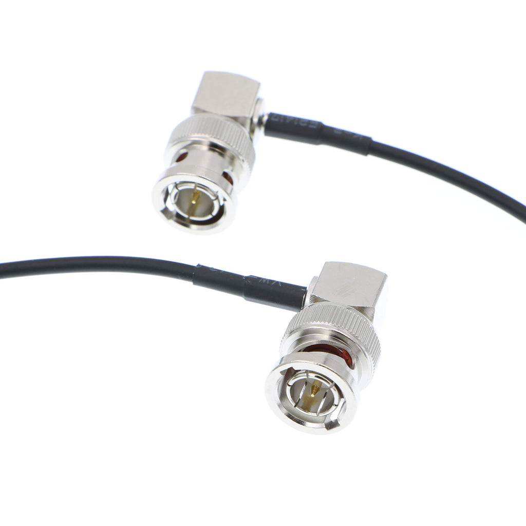 Alvin's Cables 3G SDI Cable BNC to BNC Cable Thin Flexible for Sony FS5| FS7| FX6, for Canon C300, Blackmagic URSA Camera, Atomos Ninja| Shogun Monitor, Right Angle 60CM| 2ft