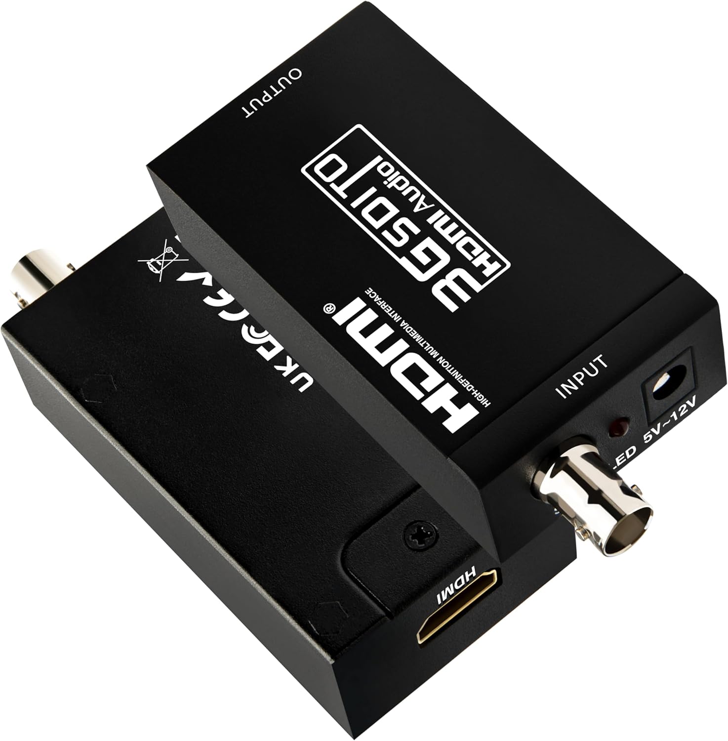 Boobrie SDI to HDMI Converter, Full HD 1080P Video Audio Adapter Supports SD/HD/3G-SDI to HDMI Conversion for Camera Monitor Projector Display