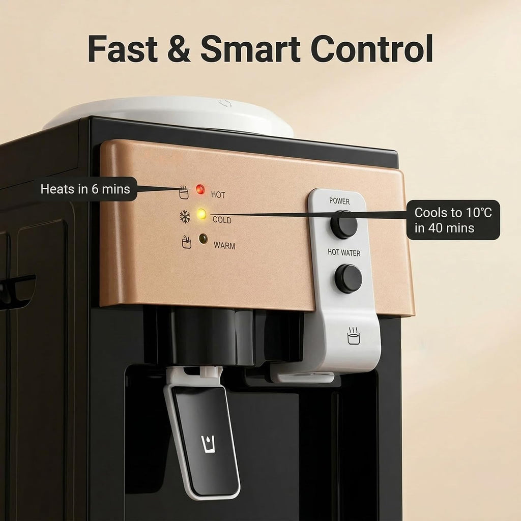 Water Cooler Dispenser 5 Gallon Bottle Top Loading Dispenser Hot and Cold Water for Offices Home