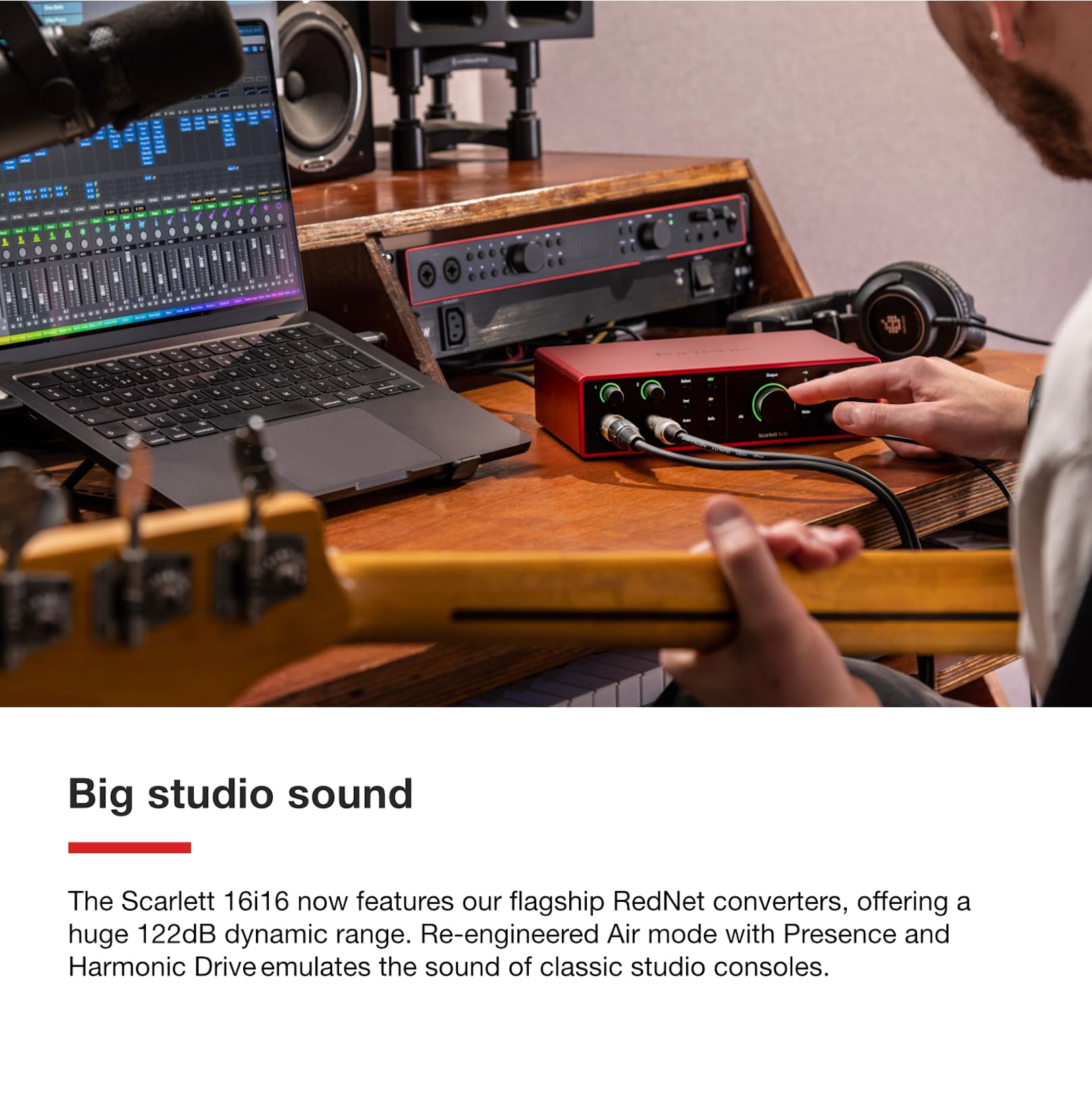 Focusrite Scarlett 18i16 4th Gen USB Audio Interface, for Songwriting, Music Production, Recording, and Podcasting — High-Fidelity, Studio Quality Recording, and All the Software You Need to Record