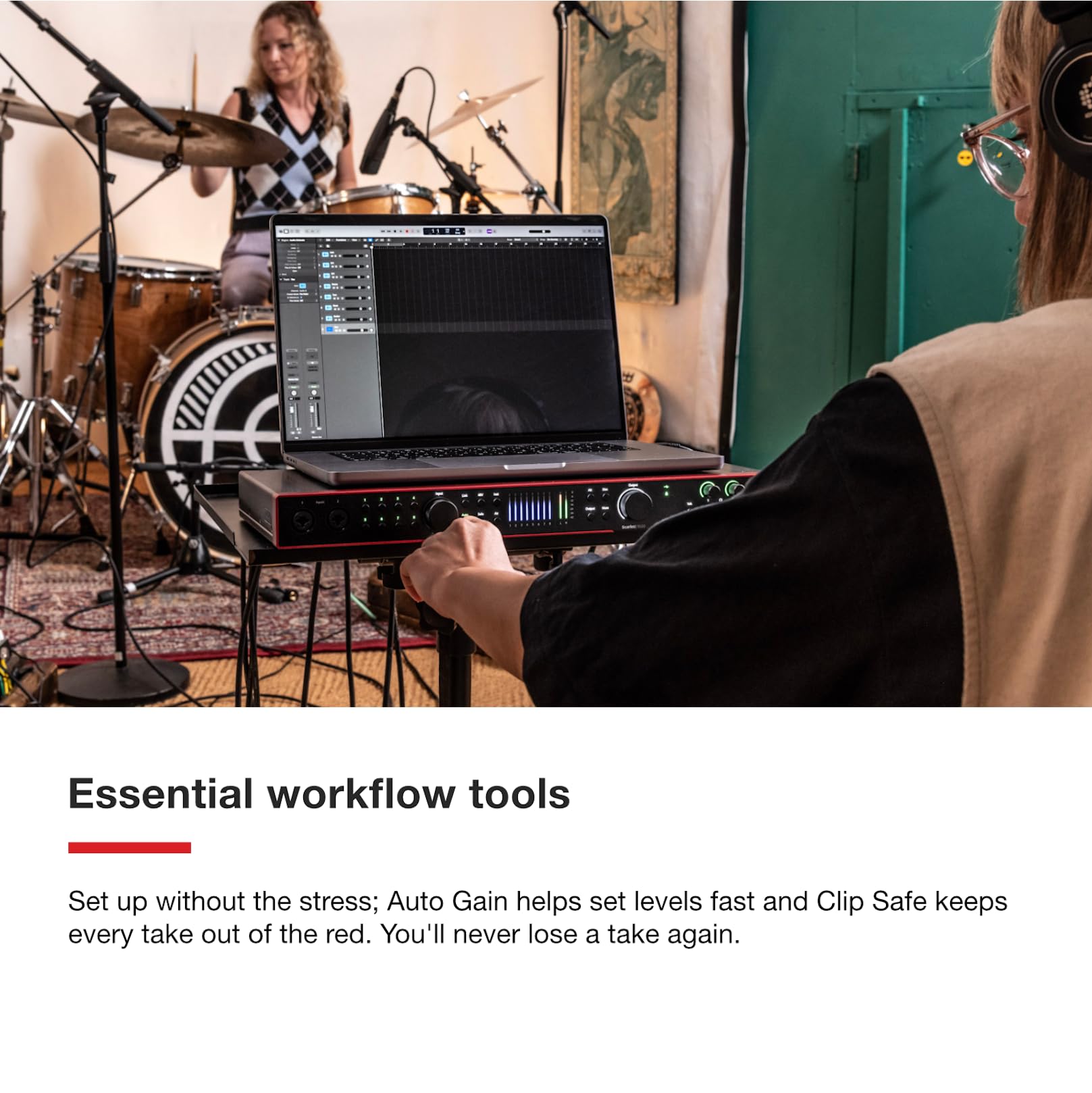 Focusrite Scarlett 18i16 4th Gen USB Audio Interface, for Songwriting, Music Production, Recording, and Podcasting — High-Fidelity, Studio Quality Recording, and All the Software You Need to Record
