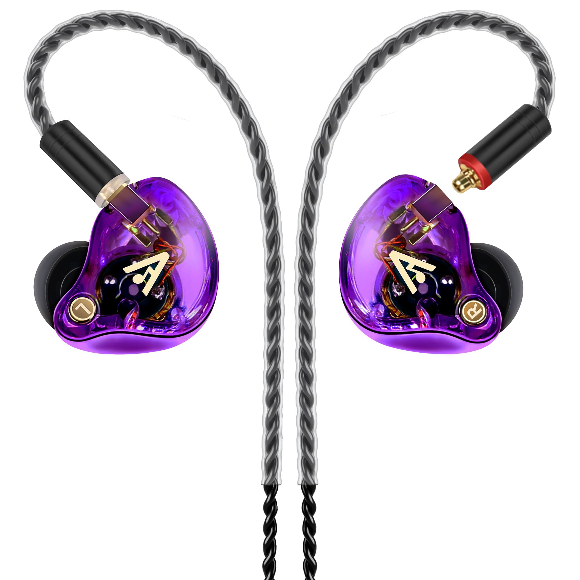 Vibes 202MC USB-C Wired Earbuds - USBC HiFi in Ear Headphones for iPhone 17/16/15 - Noise Isolating Ear Buds w/ Mic - Clear Sound, Deep Bass & Comfort-Fit Earphones - Silver Plated Cord, Carrying Case