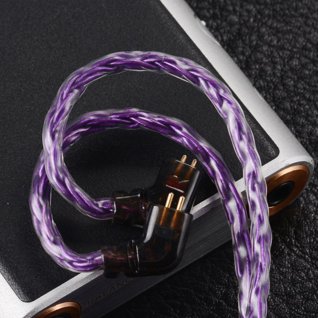 IEM Upgrade Cable, 16 Core Silver Plated Earphone Upgraded Cords, QDC-C Pin 1.5m in Ear Monitor Cable for KZ ZS10 ZSN PRO AS16 CCA CRA C12(Recessed 2pin 3.5mm 4.9ft) Black