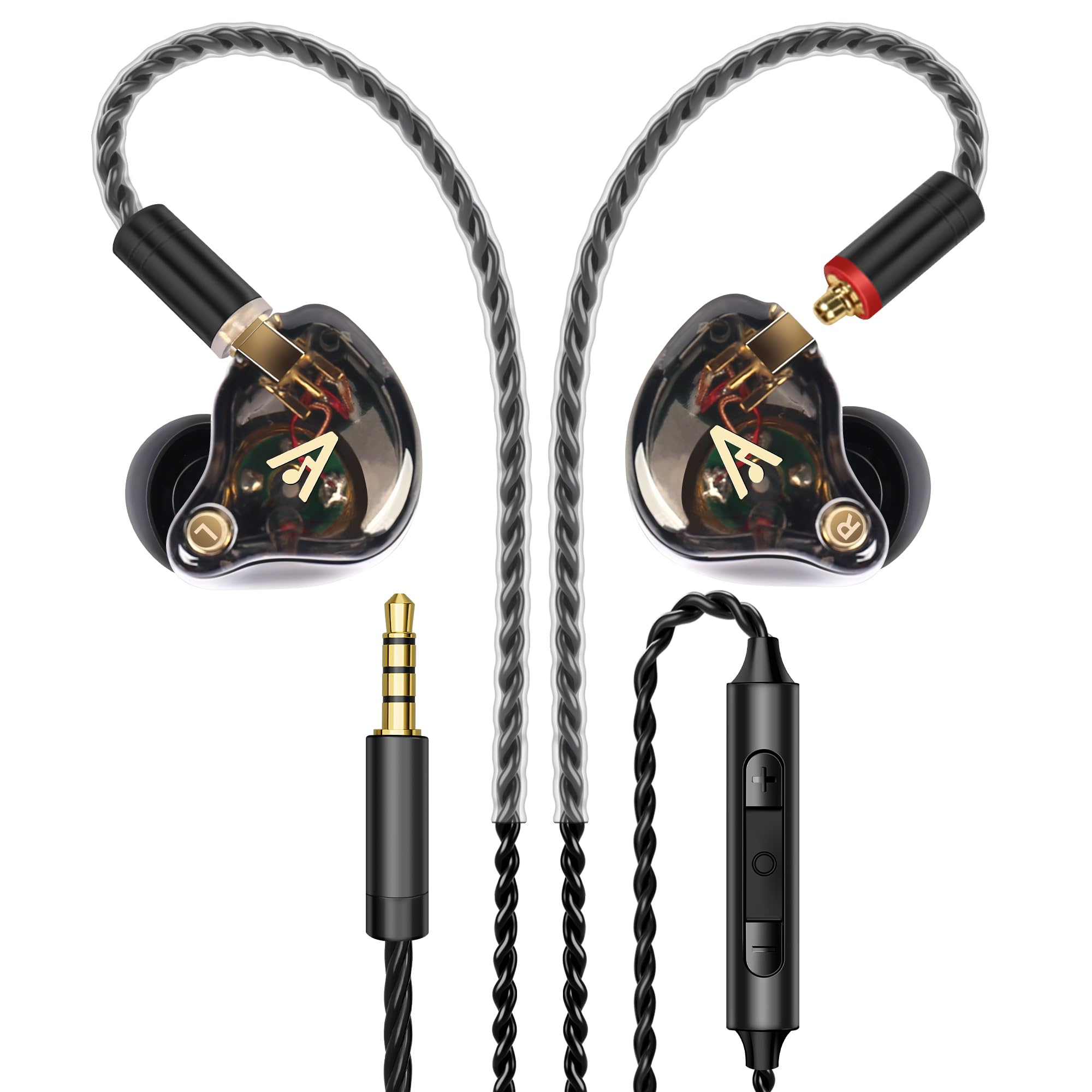 Vibes 202MC USB-C Wired Earbuds - USBC HiFi in Ear Headphones for iPhone 17/16/15 - Noise Isolating Ear Buds w/ Mic - Clear Sound, Deep Bass & Comfort-Fit Earphones - Silver Plated Cord, Carrying Case