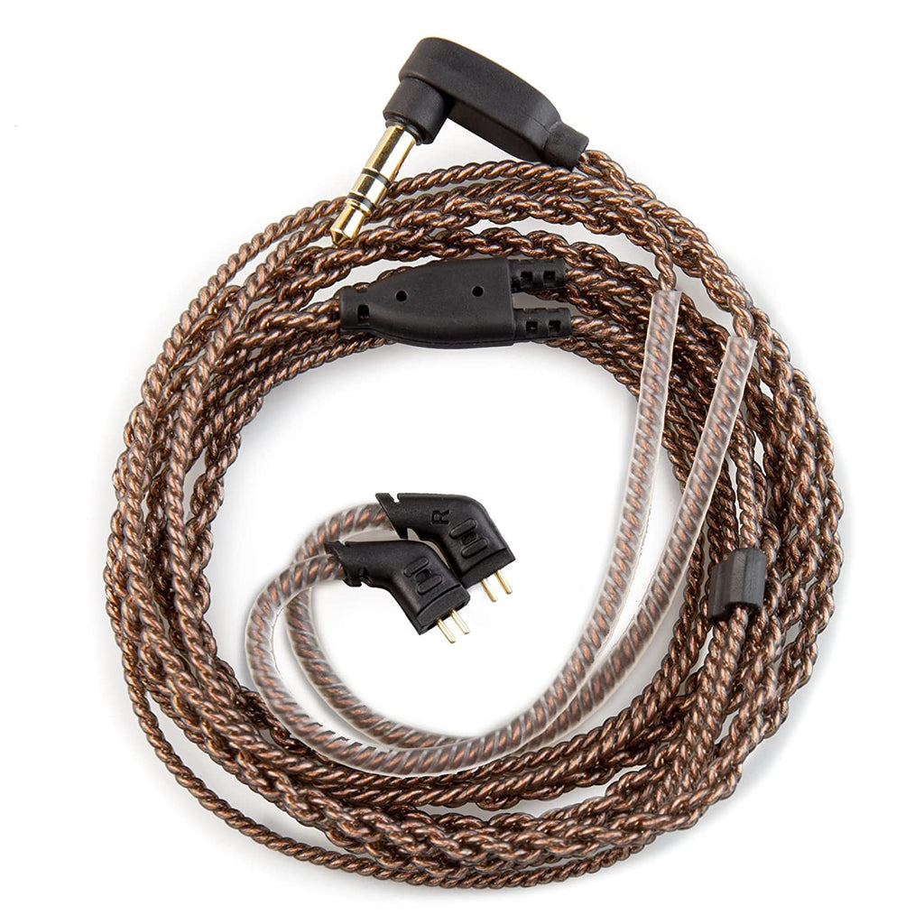 KZ ZS10 PRO Cable 2M IEM Cable in Ear Monitor Cable with 3.5mm Plug for KZ ZS 10 PRO/ZS10 PRO X/EDX PRO/ZAR/Castor/ZSN PRO/ZSN PRO X/ES4/ZSR//ZS10 PRO 2/ZS12 PRO X (3.5mm Without Mic, QDC)