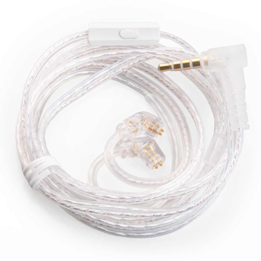 KZ CCA 2PIN IEM Earphone Cable, 4 Core High-Purity Copper Twisted IEMs Replacement Cable, Earbud Headphone Replacement Copper Extension Cable for KZ ZST ZSTX EDX ES4 AS10 CCA C10 C16 TRN V80 V90