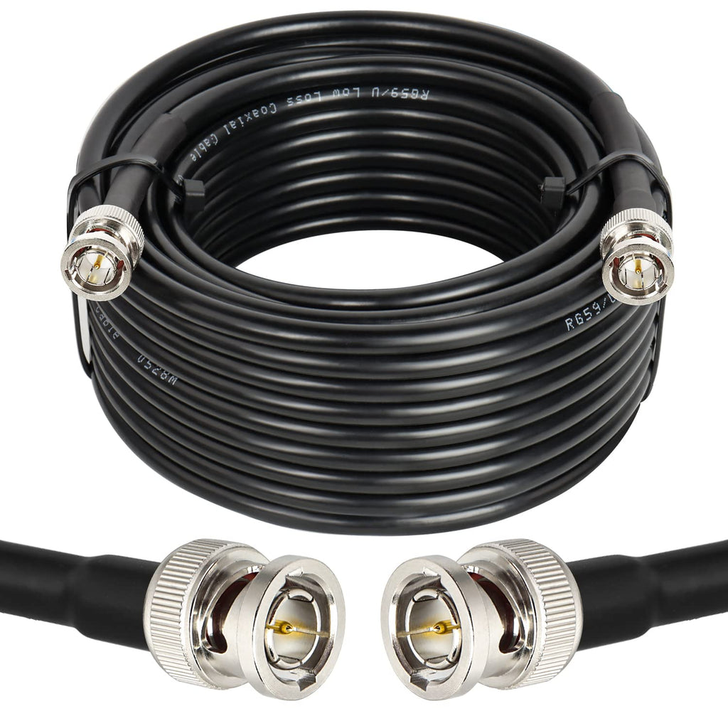 XRDS -RF 75FT SDI Cable, BNC Male Digital Video Cable 75 Ohm RG59 BNC Cables Supports HD-SDI/3G/6G-SDI/4K/8K