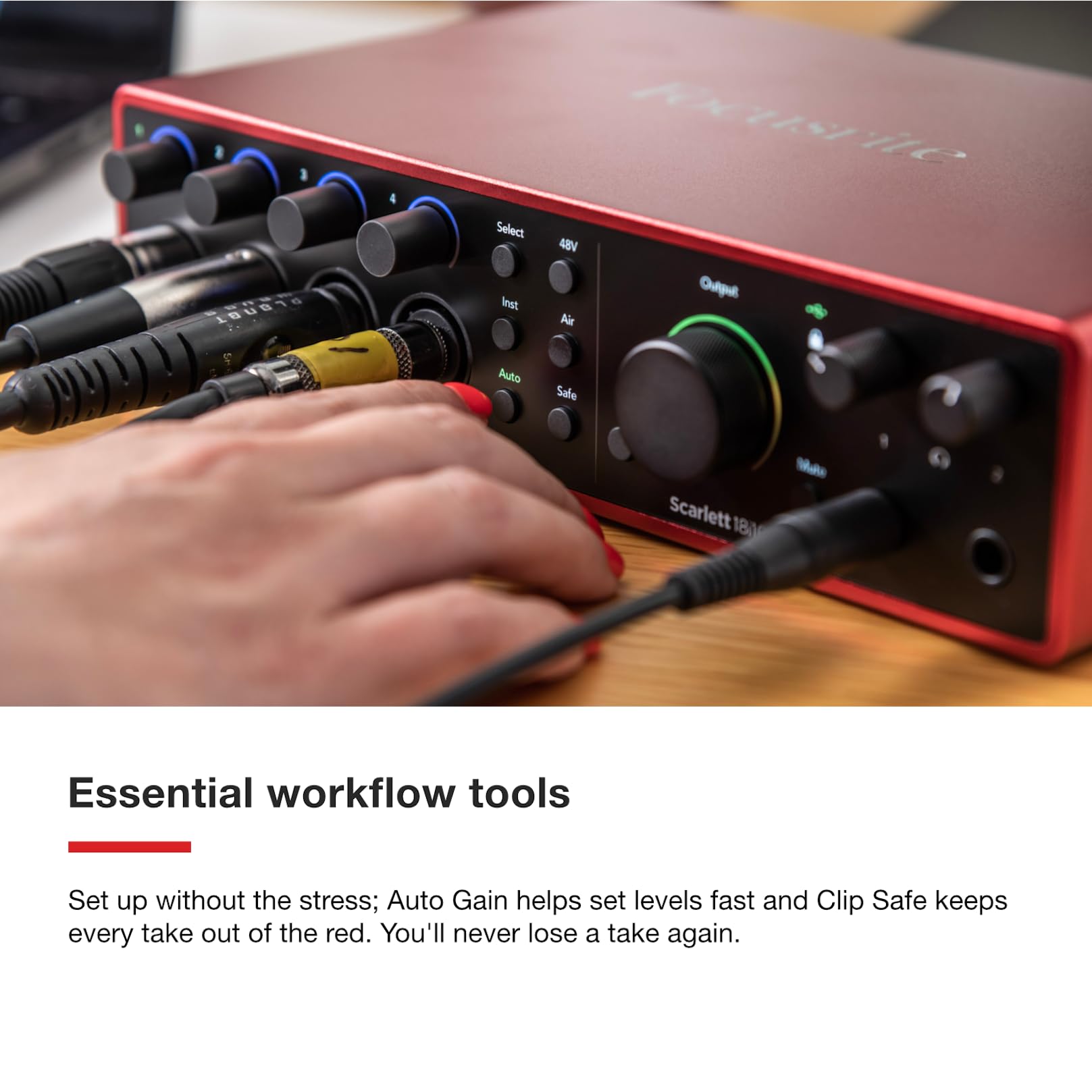 Focusrite Scarlett 18i16 4th Gen USB Audio Interface, for Songwriting, Music Production, Recording, and Podcasting — High-Fidelity, Studio Quality Recording, and All the Software You Need to Record