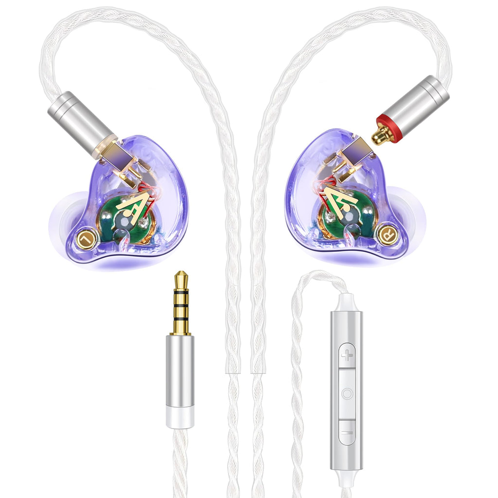 Vibes 202MC USB-C Wired Earbuds - USBC HiFi in Ear Headphones for iPhone 17/16/15 - Noise Isolating Ear Buds w/ Mic - Clear Sound, Deep Bass & Comfort-Fit Earphones - Silver Plated Cord, Carrying Case
