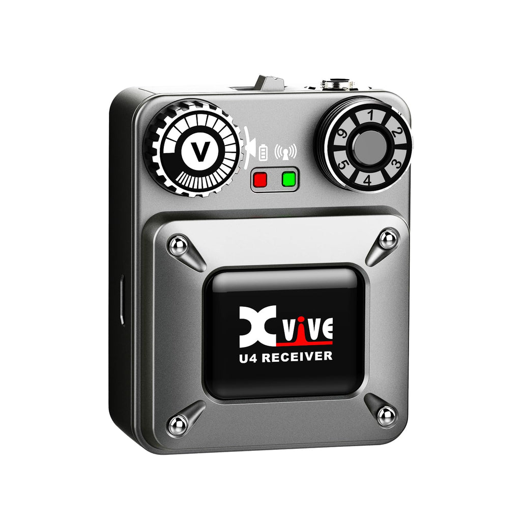Xvive U4 Wireless in-Ear Monitor System Professional IEM System Transmitter and Beltpack Receiver for Studio, Band Rehearsal,Live Performance (U4)