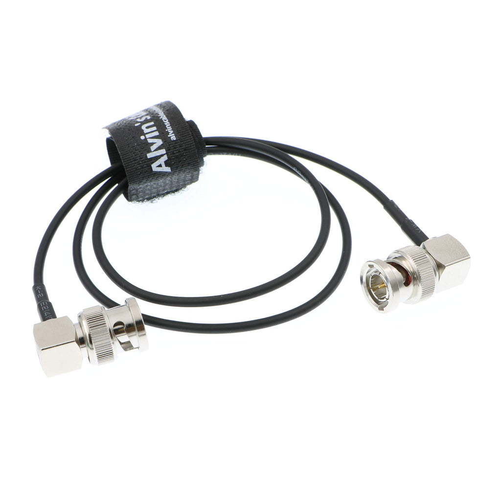 Alvin's Cables 3G SDI Cable BNC to BNC Cable Thin Flexible for Sony FS5| FS7| FX6, for Canon C300, Blackmagic URSA Camera, Atomos Ninja| Shogun Monitor, Right Angle 60CM| 2ft