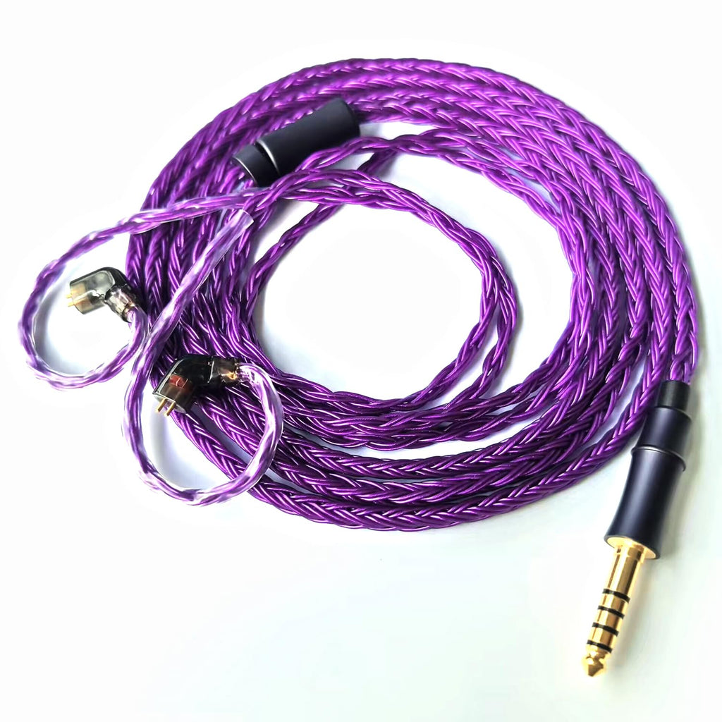 IEM Upgrade Cable, 16 Core Silver Plated Earphone Upgraded Cords, QDC-C Pin 1.5m in Ear Monitor Cable for KZ ZS10 ZSN PRO AS16 CCA CRA C12(Recessed 2pin 3.5mm 4.9ft) Black
