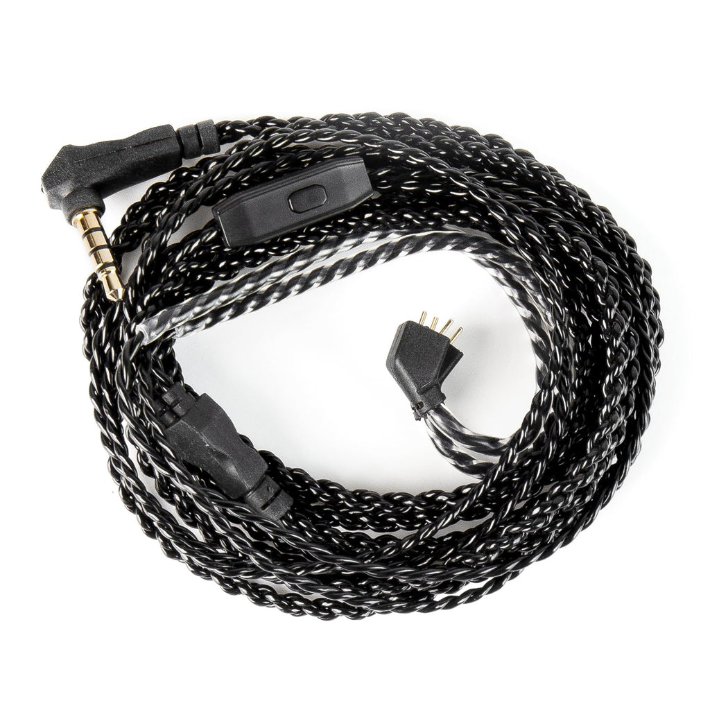 KZ ZS10 PRO Cable 2M IEM Cable in Ear Monitor Cable with 3.5mm Plug for KZ ZS 10 PRO/ZS10 PRO X/EDX PRO/ZAR/Castor/ZSN PRO/ZSN PRO X/ES4/ZSR//ZS10 PRO 2/ZS12 PRO X (3.5mm Without Mic, QDC)