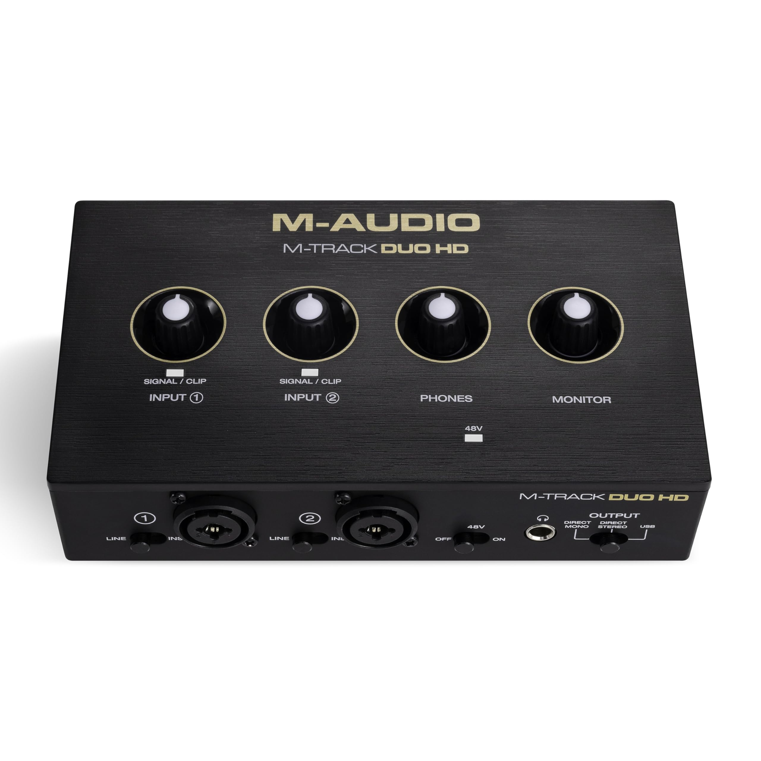 M-AUDIO M-Track Duo USB Audio Interface for Recording, Streaming and Podcasting with Dual XLR, Line and DI Inputs, plus a Software Suite Included