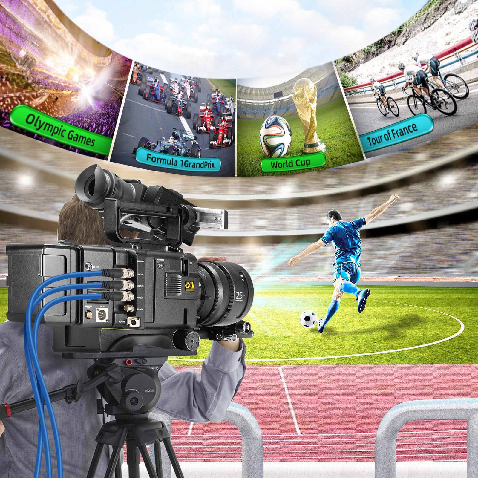 Superbat SDI Cable BNC Cable 3G/6G/12G (Belden 1694A)，10FT/15FT/30FT/50FT/100FT/200FT,Supports HD-SDI/3G-SDI/4K/8K，SDI Video Cable Precision Video Cable(1Pcs)