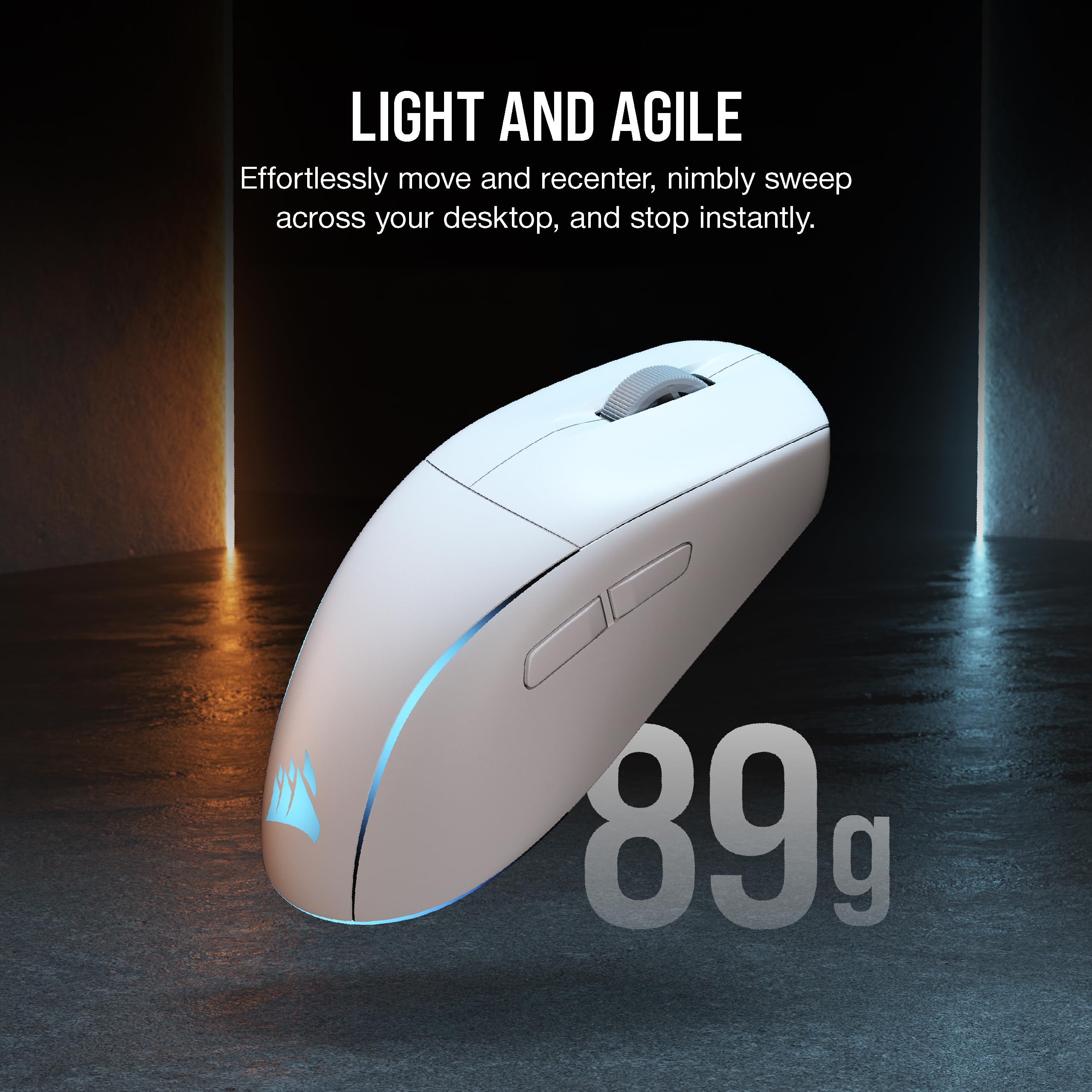Corsair M75 Wireless Gaming Mouse - 26,000 DPI, Lightweight FPS Design, Swappable Side Buttons, iCUE Compatible, Black