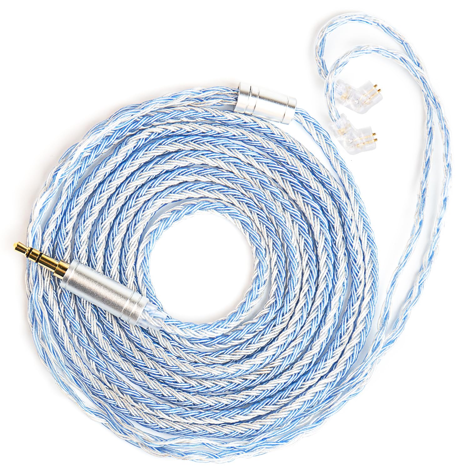 KBEAR ST16 Plus Long IEMs Earphone Cable with QDC-Type Pin for KZ ZSN/ZSN PRO /EDX PRO/ZS10 PRO/ZSN PRO X/ZS12 PRO X/ZSX/ZAS/ZVX/AS16/ZAR/DQS/ASX/D-Fi/Castor/PR2/PR3/ZEX CCA CRA/C12/C10PRO (QDC 3.5MM)