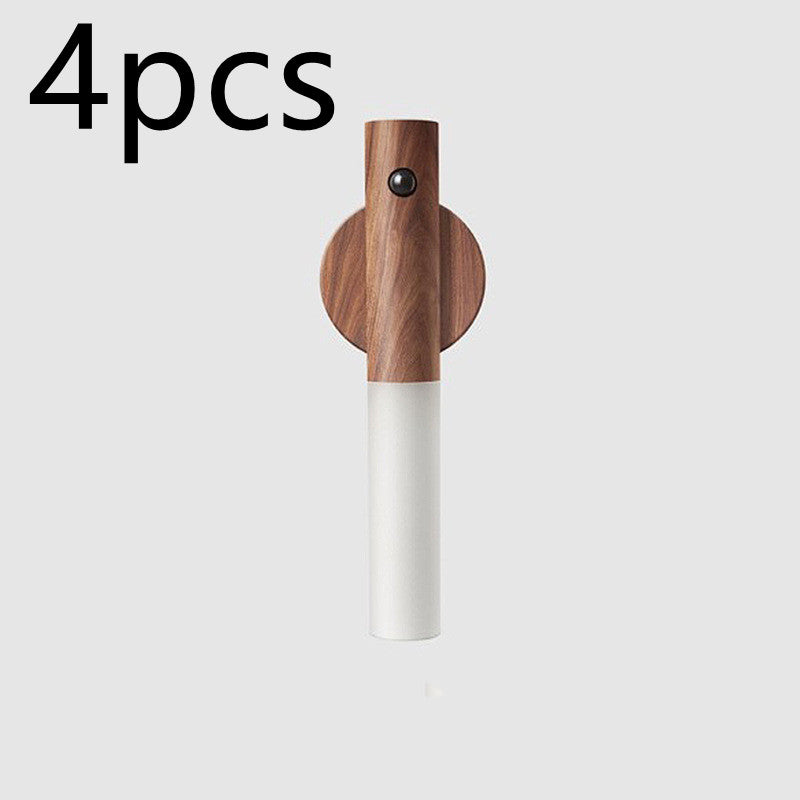 Auto LED USB Magnetic Wireless Night Light Corridors Porch Lights PIR Motion Sensor Wall Light Cabinet Lamp